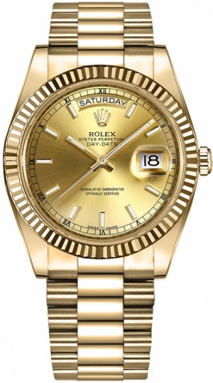Rolex Day-Date 41 Montre de luxe en or pour hommes 218238
