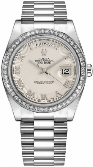 Rolex Day-Date 41 Montre en or blanc Ivory DIal 218349