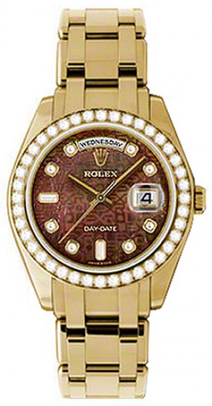 Montre Rolex Day-Date Edition spéciale en or et diamants pour hommes 18948