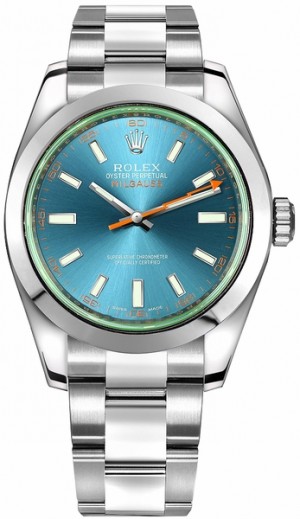 Rolex Milgauss Z-Blue Dial Luxury Men's Watch 116400GV