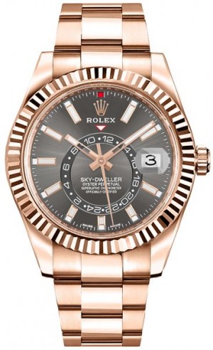 Montre Rolex Sky-Dweller Everose Gold pour hommes 326935