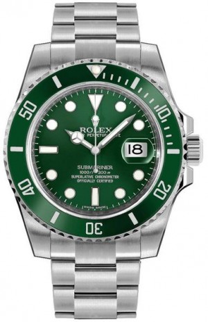 Montre Rolex Submariner Date Hulk Oystersteel pour homme 116610LV